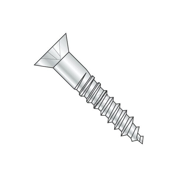Newport Fasteners Wood Screw, #12, 1-1/4 in, Zinc Plated Steel Flat Head Phillips Drive, 100 PK 288574-100 - main